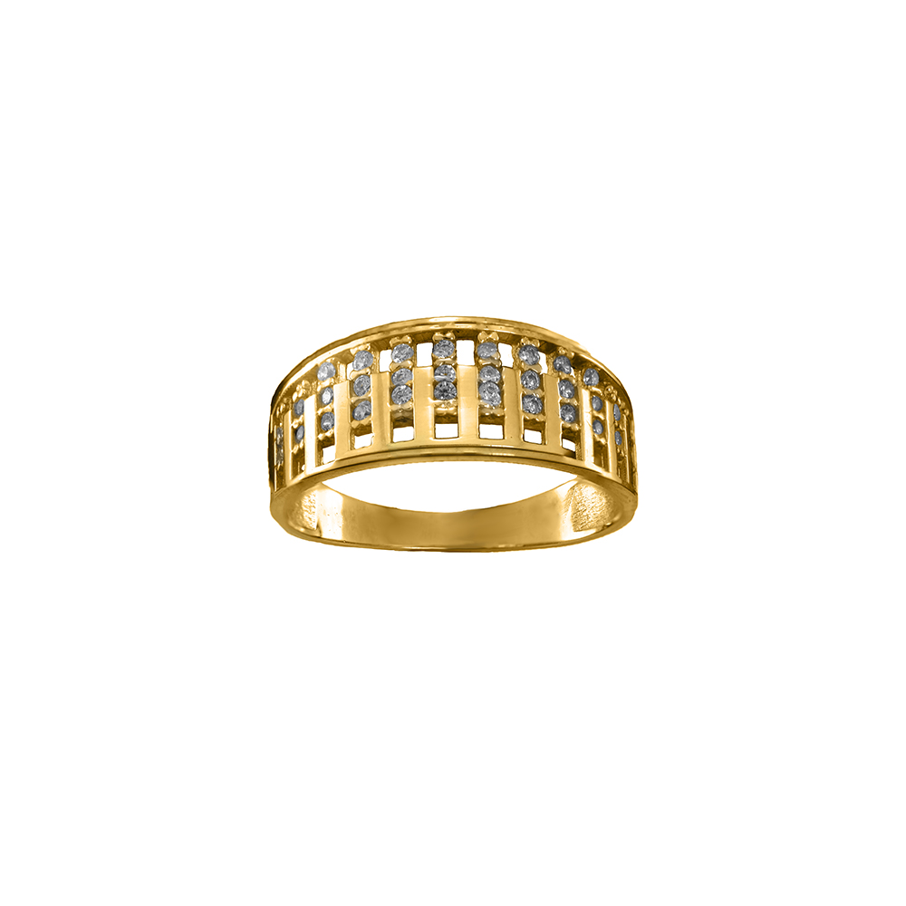 Złoty pierścionek 585 ażurowy