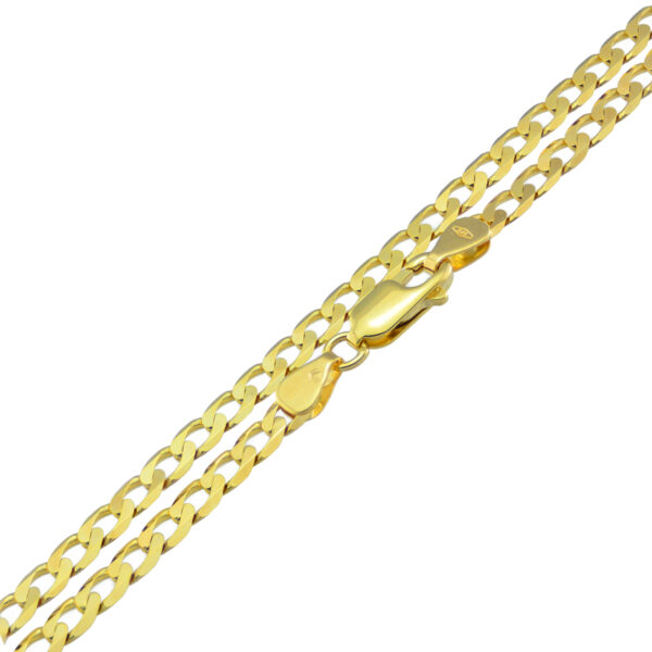 Łańcuszek złota pancerka męska 50cm, długość łańcszuka dla mężczyzny