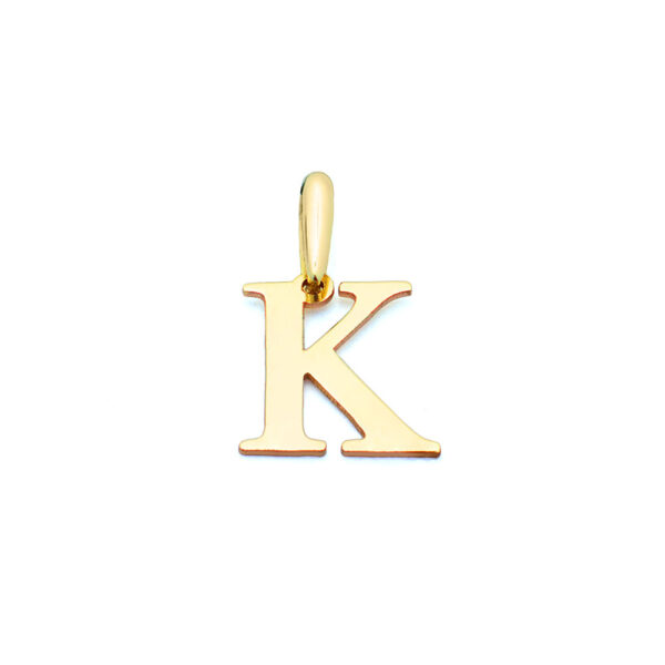 Złota zawieszka litera "K" 585